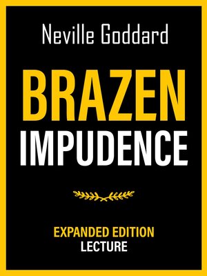 cover image of Brazen Impudence--Expanded Edition Lecture